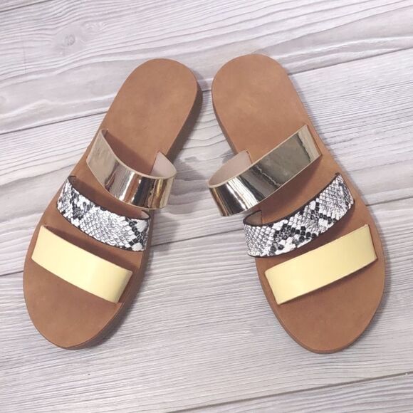 (74-2136) ๐ฅ3/$20๐ฅโ Depdream Flat Slide Sandals for Women Sz 38โ(7.5) - Picture 4 of 10